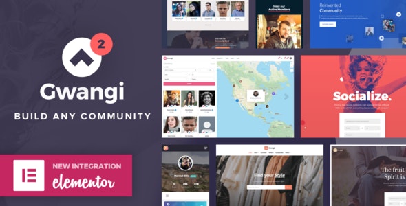 Gwangi 2.4.3 – 多功能会员、社交网络和 BuddyPress 社区主题 PRO Multi-Purpose Membership, Social Network & BuddyPress Community Theme-WordPress精品站