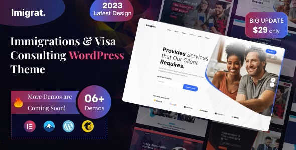 Imigrat 1.1.2 – 移民和签证咨询 Immigration & Visa Consulting WordPress Theme-WordPress精品站