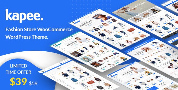 Kapee 1.6.3 – 现代多用途 Modern Multipurpose WooCommerce Theme-WordPress精品站