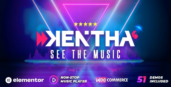 Kentha 4.2.0 – 使用 Ajax 的不间断音乐 Non-Stop Music WordPress Theme with Ajax-WordPress精品站