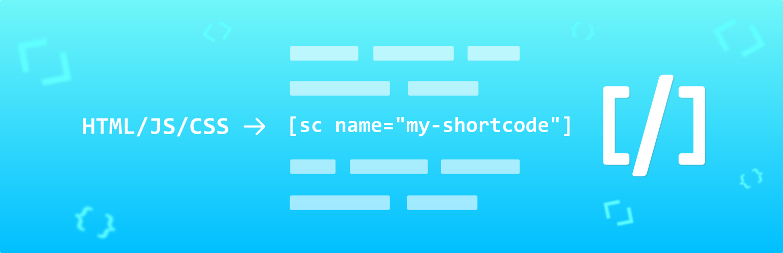 Shortcoder Pro 6.2 – 创建自定义短代码 Allows to create a custom shortcodes for HTML, JavaScript and other snippets-WordPress精品站