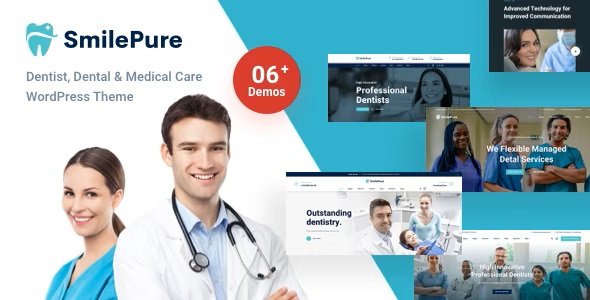 SmilePure 1.4.6 – 牙科和医疗护理 Dental & Medical Care WordPress Theme-WordPress精品站