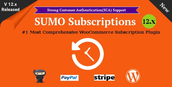 SUMO Subscriptions 15.0.0 – 订阅系统 WooCommerce Subscription System-WordPress精品站