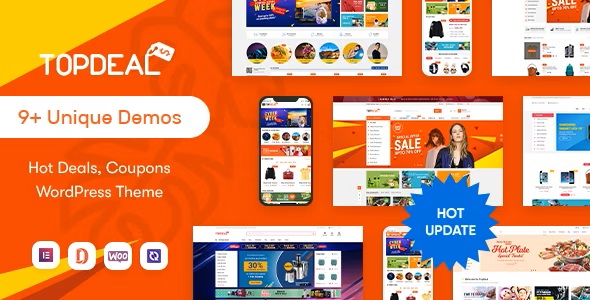 TopDeal 2.3.8 – 多供应商市场 Multi Vendor Marketplace Elementor WooCommerce WordPress Theme (Mobile Layouts Ready)-WordPress精品站