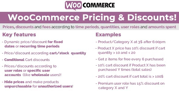 WooCommerce 定价和折扣 Pricing & Discounts! 15.0-WordPress精品站