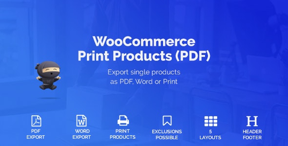 WooCommerce Print Products (PDF) 1.8.8-WordPress精品站