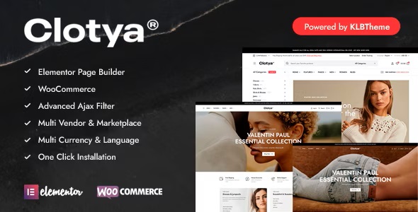 Clotya 1.1.6 – Fashion Store eCommerce Theme-WordPress精品站