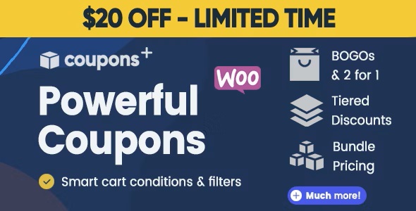 Coupons +  1.4.1 – Advanced WooCommerce Coupons Plugin-WordPress精品站