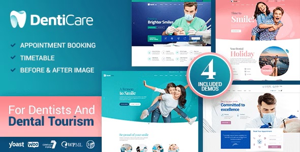 DentiCare 1.3.1 – 医疗、牙医和牙科诊所 Medical, Dentist & Dental Clinic-WordPress精品站