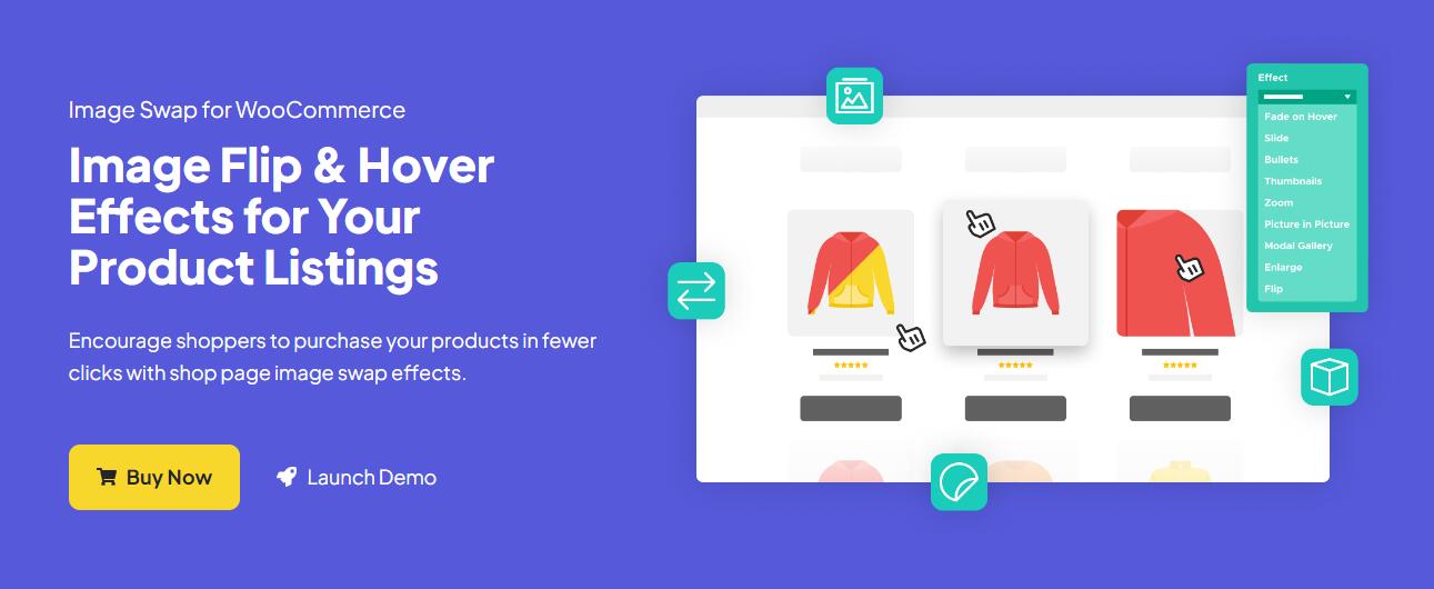 Iconic Image Swap for WooCommerce 2.8.1 – Enhance your WooCommerce catalog images with multiple hover and click effects-WordPress精品站