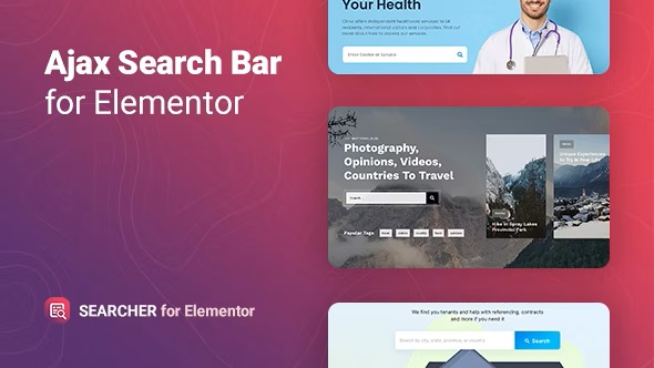 Searcher 1.0.2 – Ajax Search for Elementor-WordPress精品站