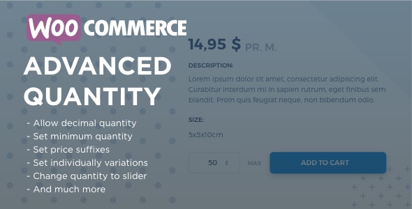 WooCommerce 高级数量 Advanced Quantity 3.0.6-WordPress精品站