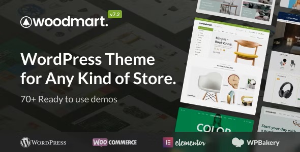 WoodMart 7.3.1 – 多用途 Multipurpose WooCommerce Theme-WordPress精品站