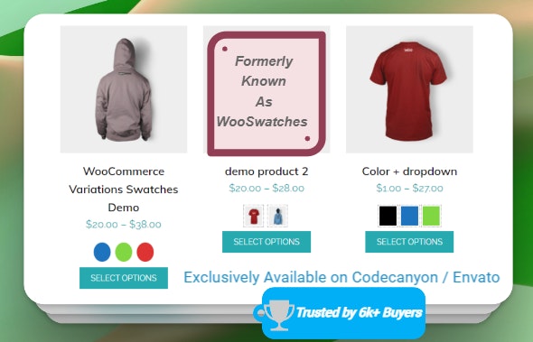 WooSwatches 3.8.2 – WooCommerce 颜色或图像变化样本 Color or Image Variation Swatches-WordPress精品站