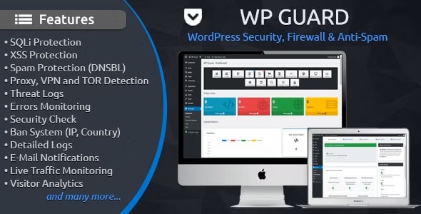 WP Guard 2.5 – 安全、防火墙和反垃圾邮件 Security, Firewall & Anti-Spam plugin for WordPress-WordPress精品站