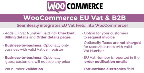 WooCommerce 欧盟增值税 Eu Vat & B2B 12.1-WordPress精品站